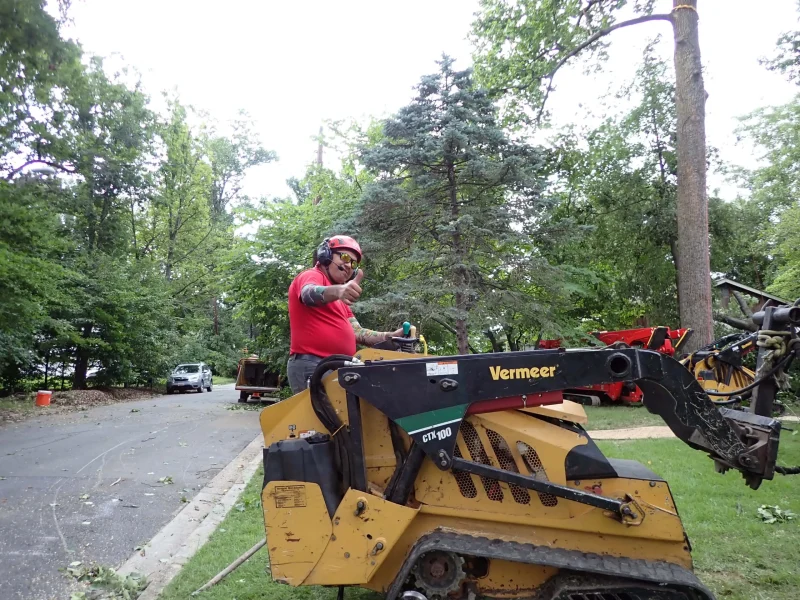 ISA Certified Arborist performing professional tree trimming and pruning near me by Ballard Enterprises in Bowie, MD.